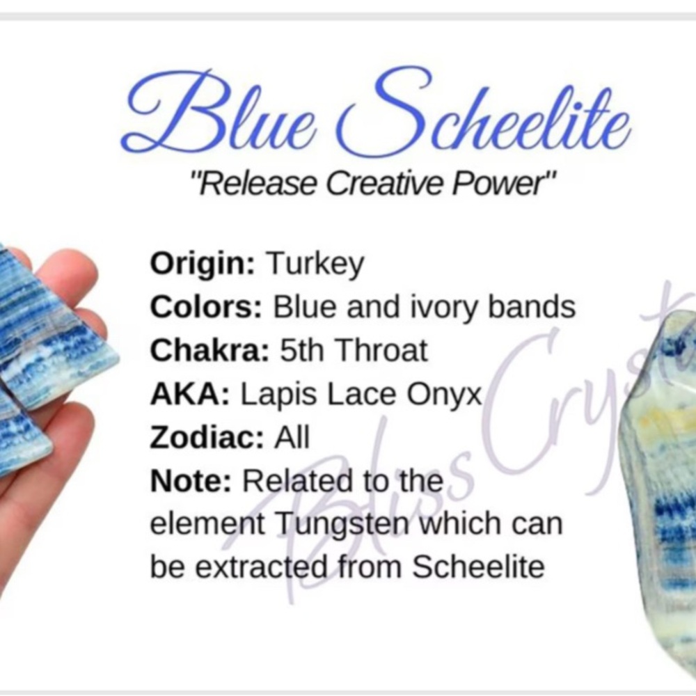 Blue Scheelite - Picture 4 of 9